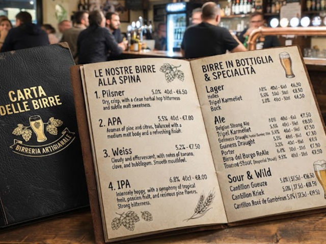 Creazione e Formazione Carta delle Birre